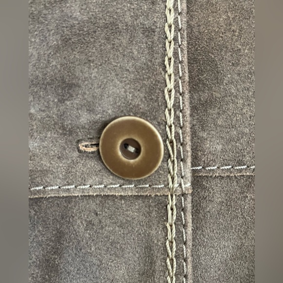 Studded Brown Leather Jacket - Picture 8 of 14